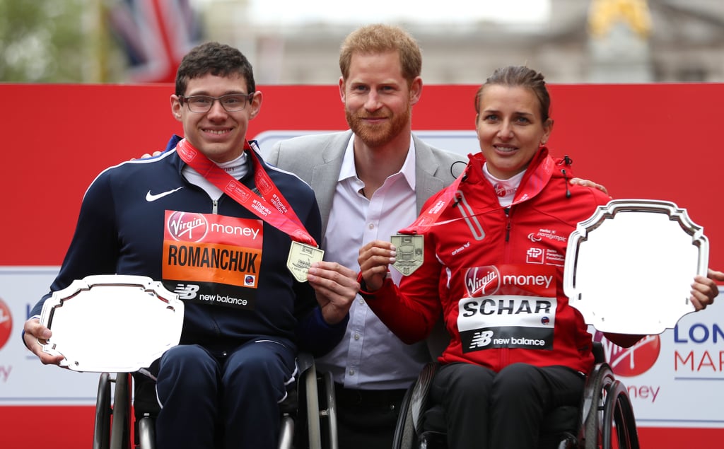 Prince Harry at the London Marathon Pictures April 2019