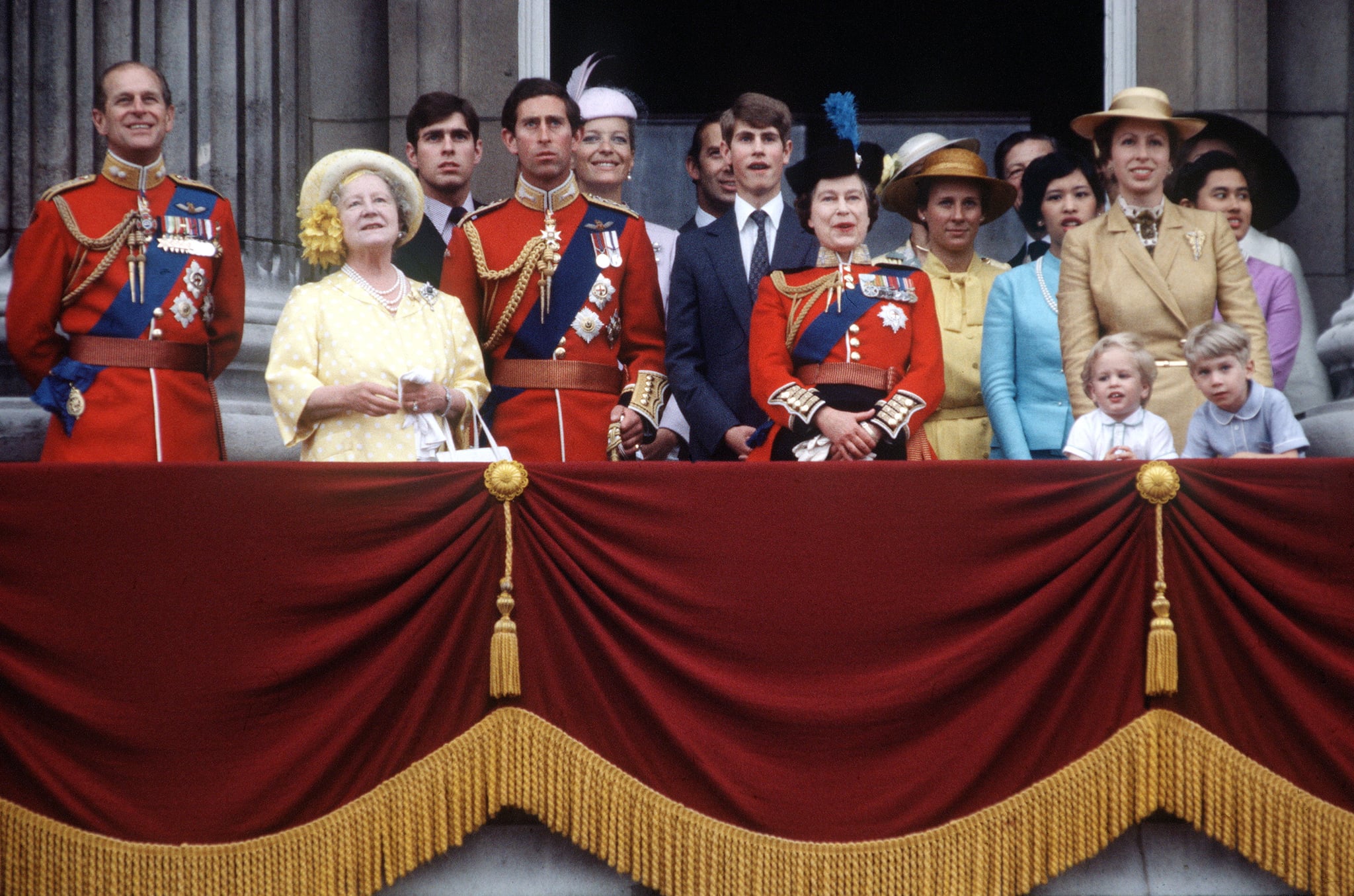 The Royal Family At Trooping The Colour Through The Years Popsugar Celebrity