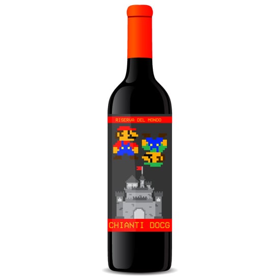 Nintendo 8-Bit Wine Labels