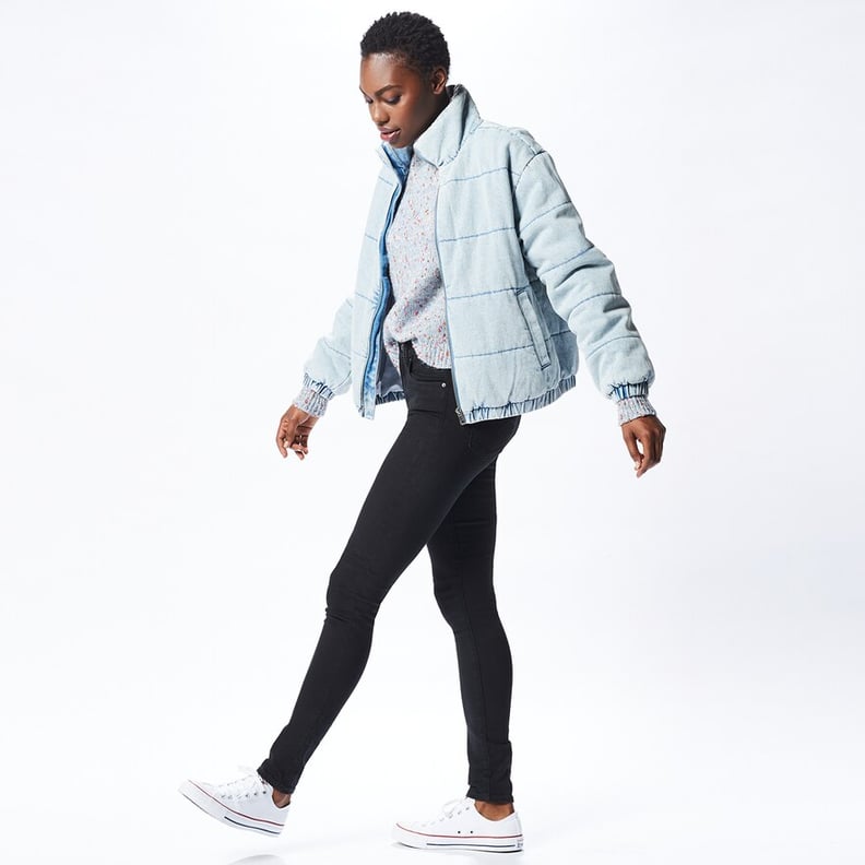 POPSUGAR at Kohl's Women's Denim Puffer Jacket