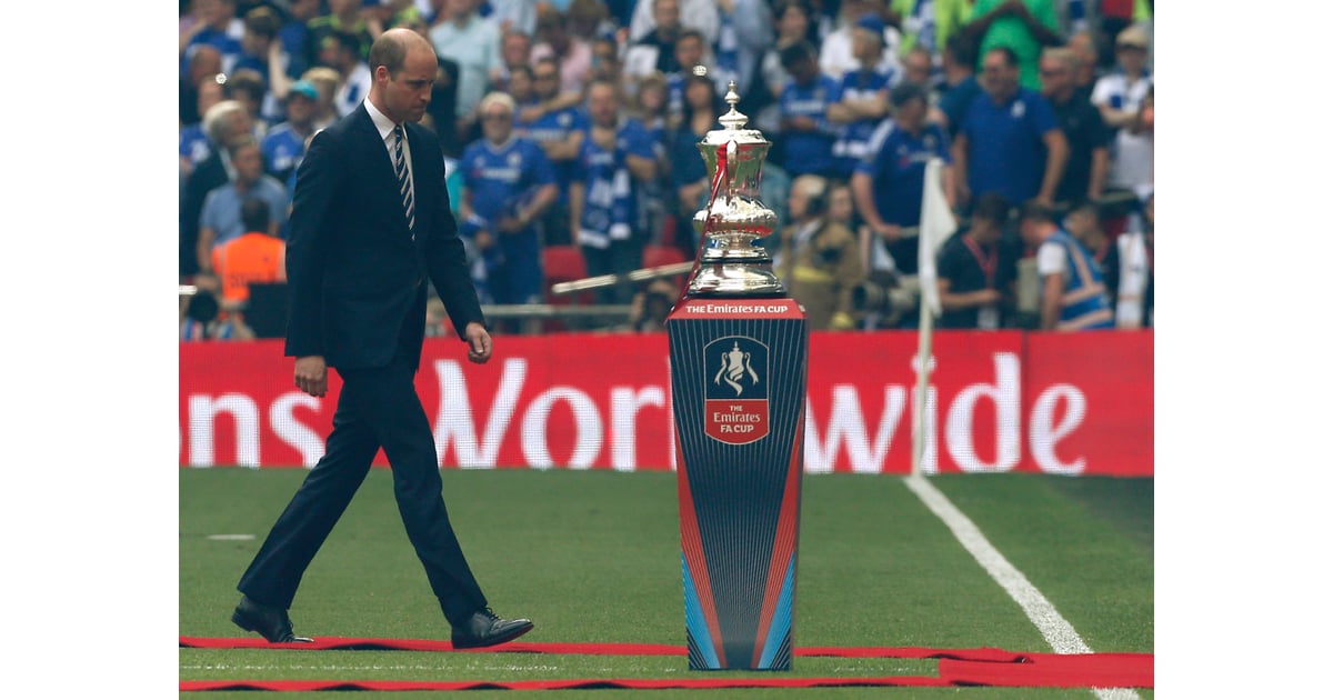Prince William at the FA Cup Final in London May 2017 ...