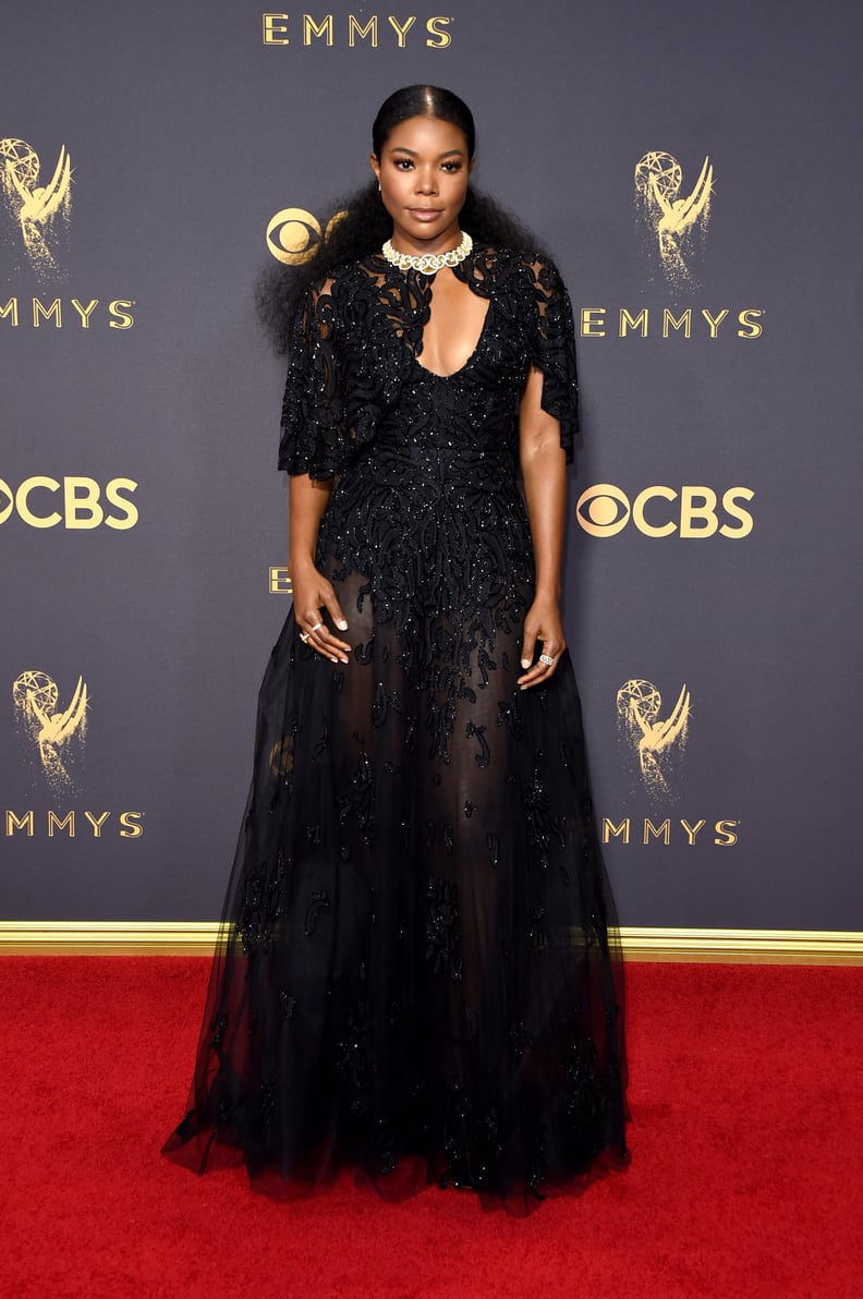 Gabrielle Union at the 2017 Emmy Awards POPSUGAR Fashion