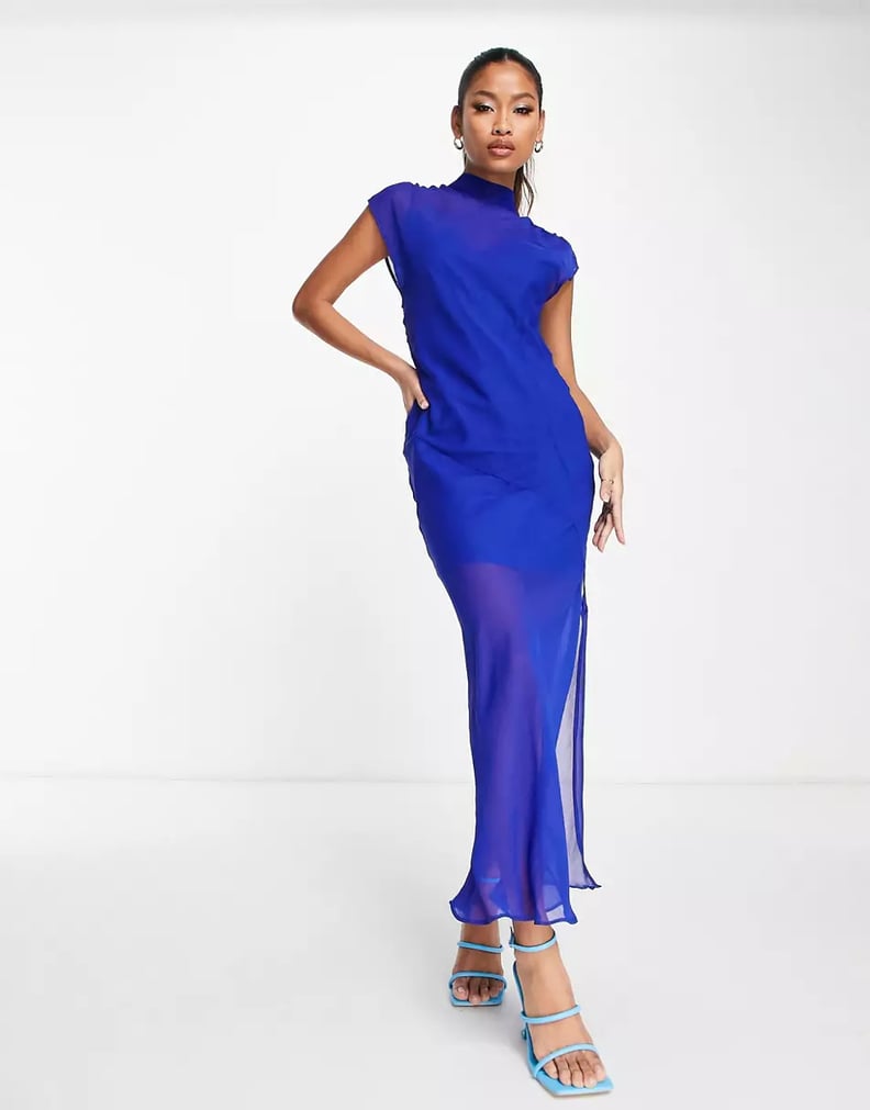 Best Sleeveless Evening Dress: ASOS Design Sleeveless Chiffon Midaxi Dress