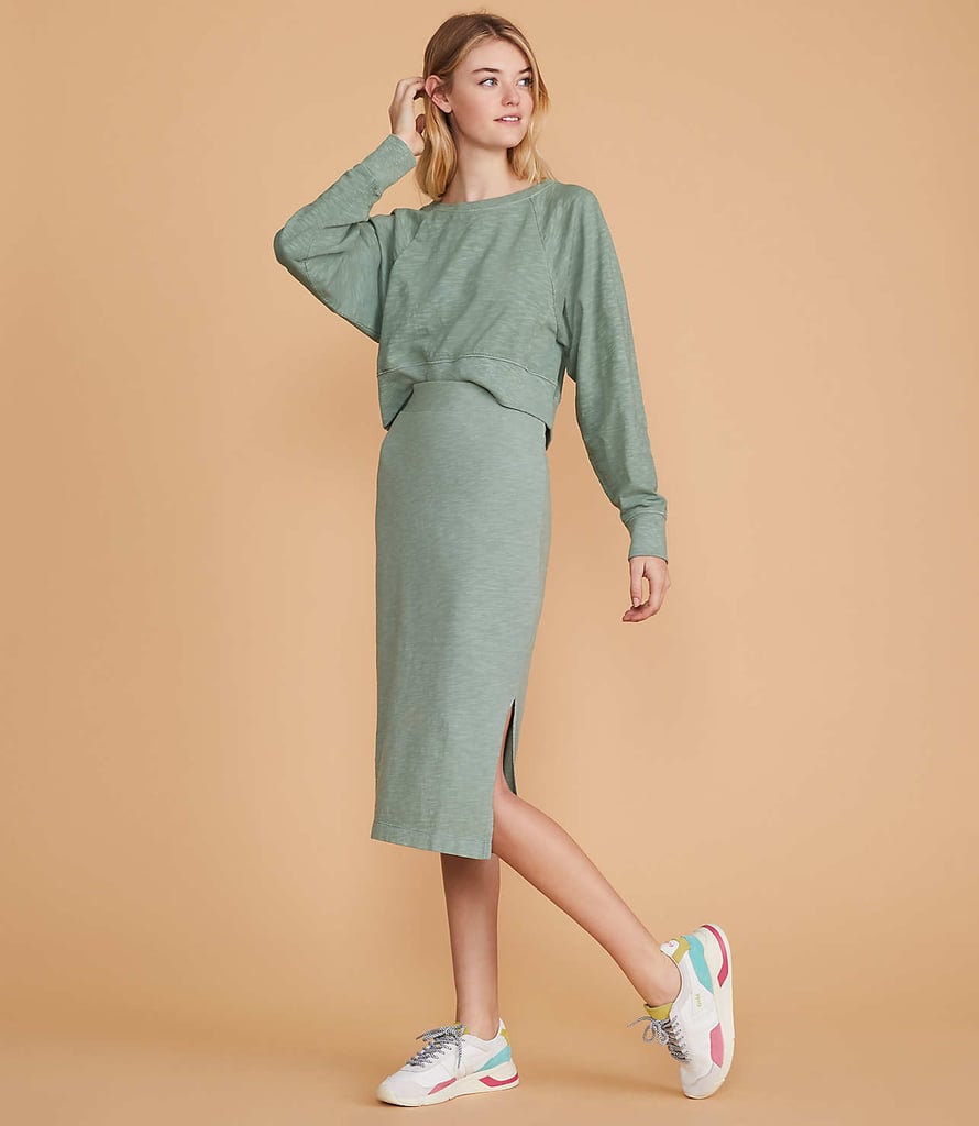 Lou & Grey Cosy Jersey Midi Skirt