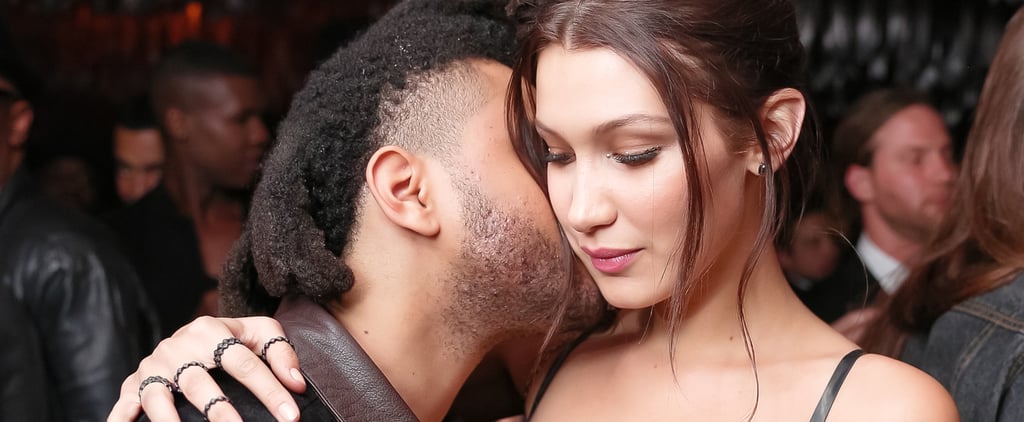 Bella Hadid in Black Latex Dress