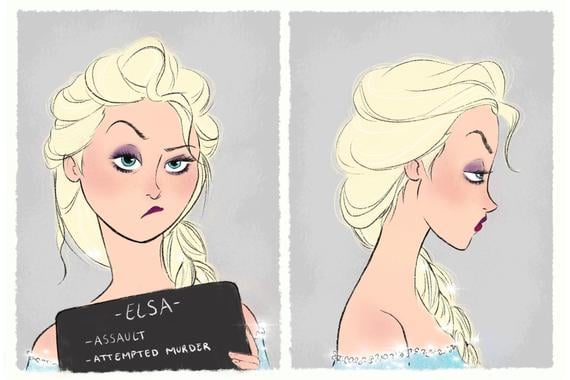 Elsa's mugshot