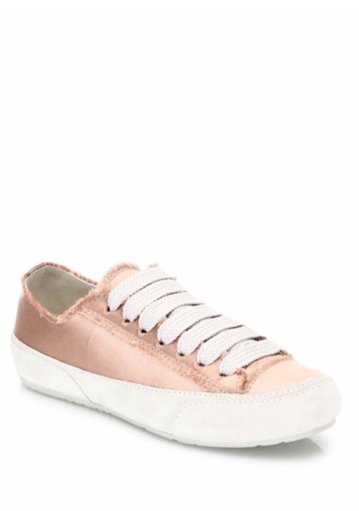 For a fancier alternative, try these Pedro Garcia Parson Silk Satin Lace-Up Sneakers ($460).