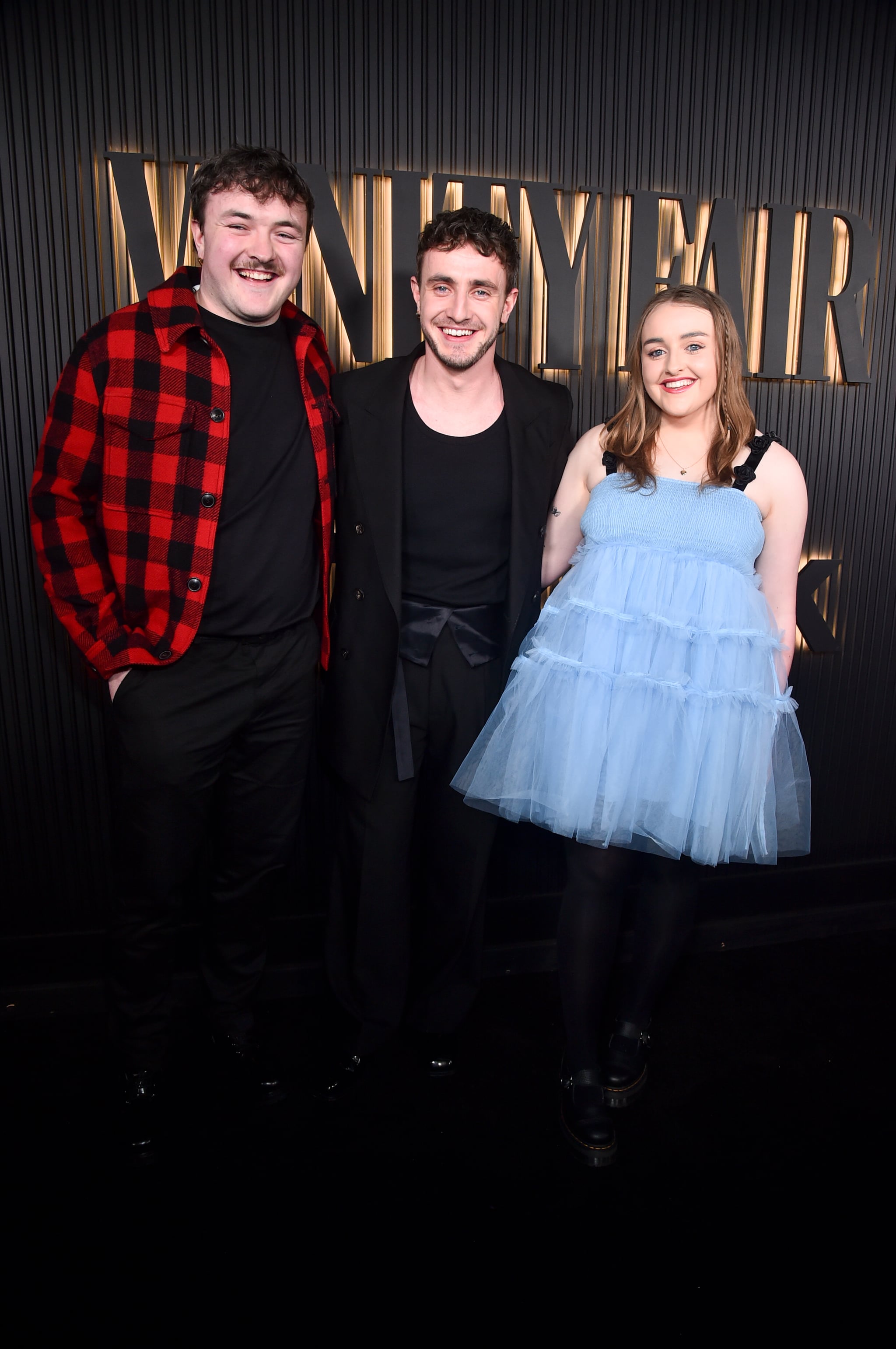 Donnacha Mescal, Paul Mescal, and Nell Mescal at Vanity Fair and TikTok Celebrate Vanities: A Night for Young Hollywood held at Mes Amis on March 8, 2023 in Los Angeles, California. (Photo by Alberto Rodriguez/Variety via Getty Images)