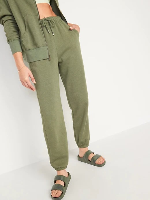 Old Navy Extra High-Waisted Cropped French-Terry Classic Jogger Sweatpants