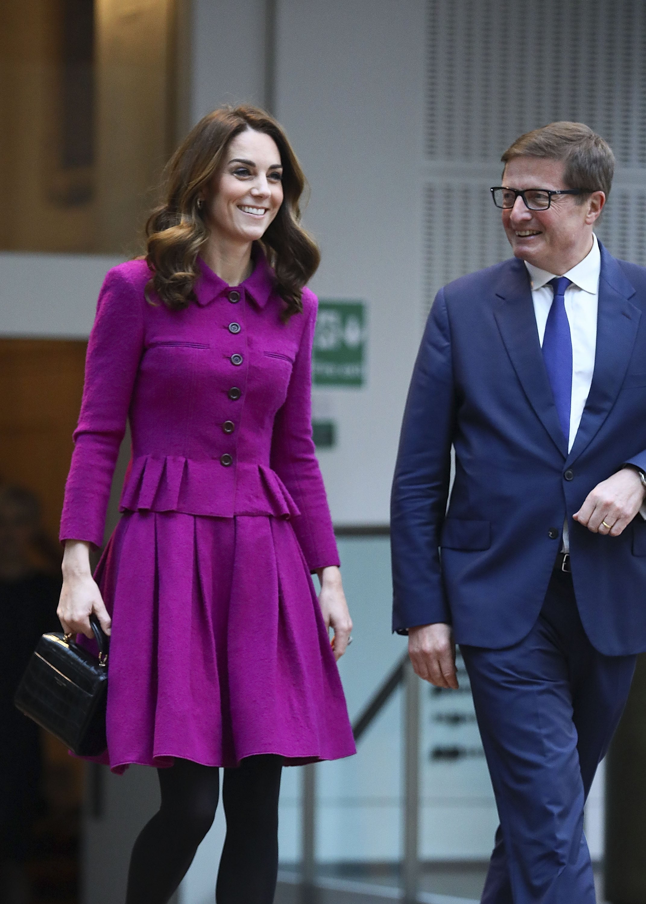 Kate middleton purple coat hot sale