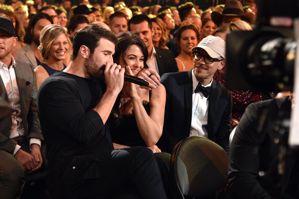 Sam Hunt and Hannah Lee Fowler at the 2017 ACM Awards
