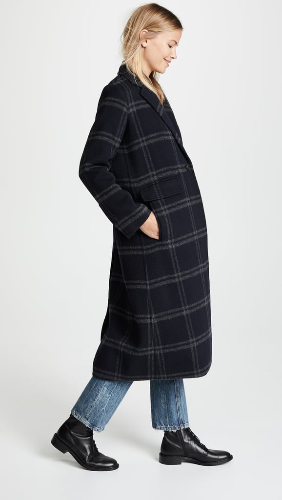 Vince Shadow Plaid Coat