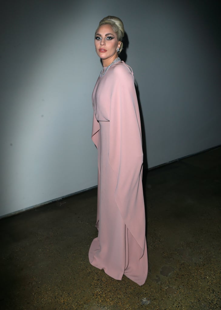 Lady Gaga in Pastel Pink Valentino Gown