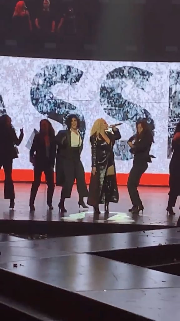 Demi Lovato at Christina Aguilera Vegas Concert Photos 2019