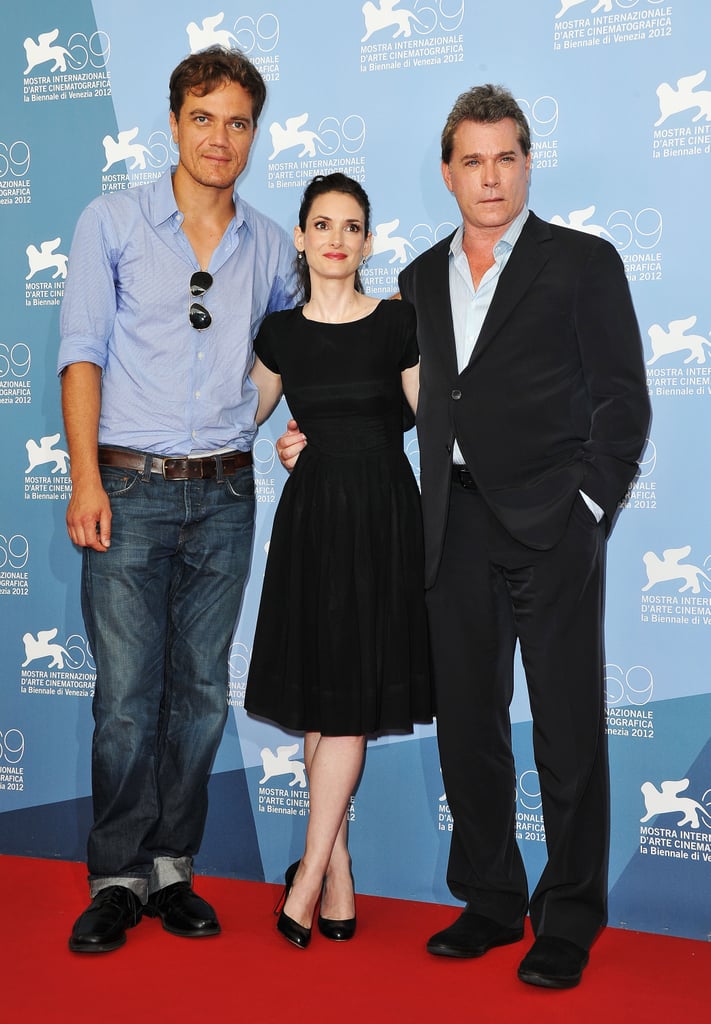 Winona Ryder posed with Michael Shannon and Ray Liotta at the Venice Film Festival.
Winona Ryder posed with Michael Shannon and Ray Liotta at the Venice Film Festival.