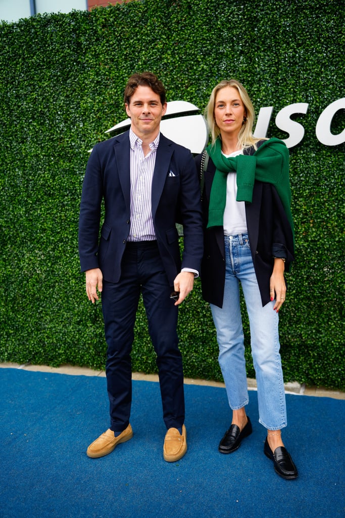 James Marsden and Edei at the US Open men's championship match on Sept. 11.