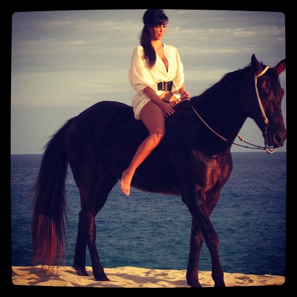 Kim Kardashian rode a horse on the beach.
Source: Instagram user kimkardashian
Kim Kardashian rode a horse on the beach.
Source: Instagram user kimkardashian