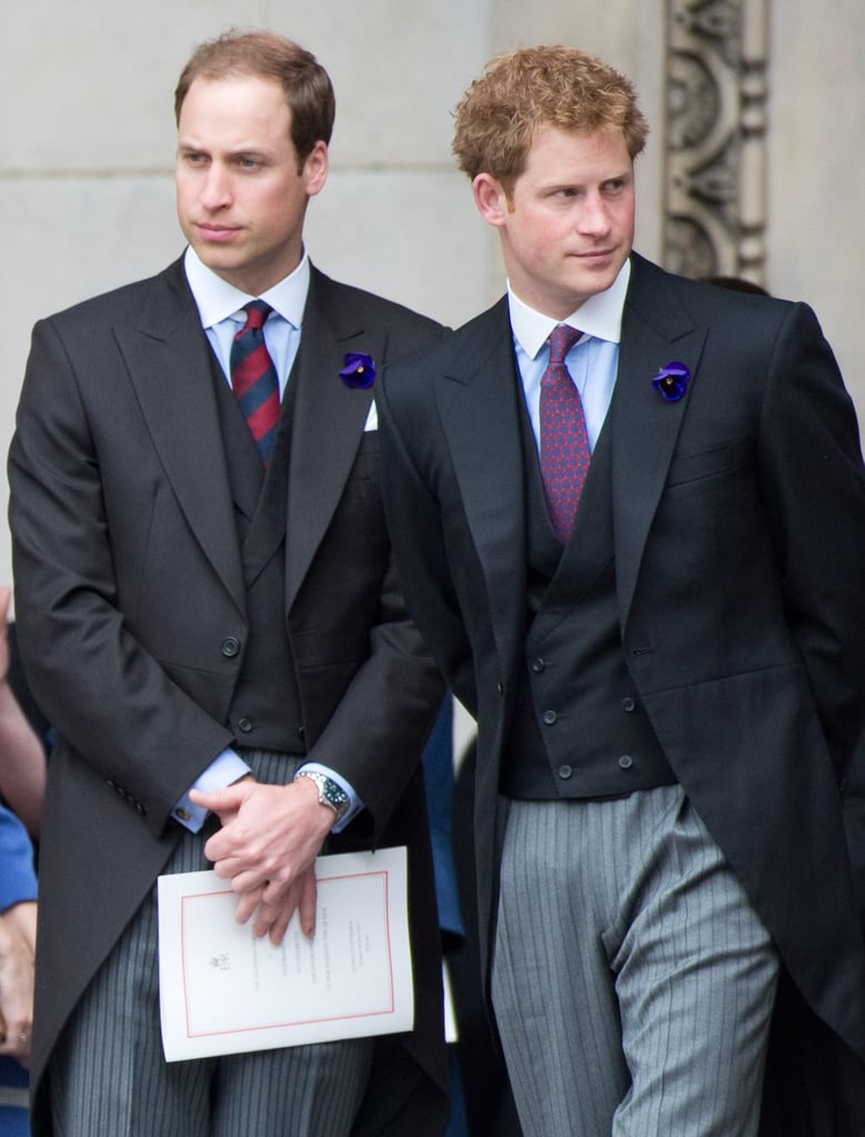 They attended a service of thanksgiving during their grandmother's Diamond Jubilee in June 2012.