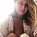 Mom's Crying Breastfeeding Selfie