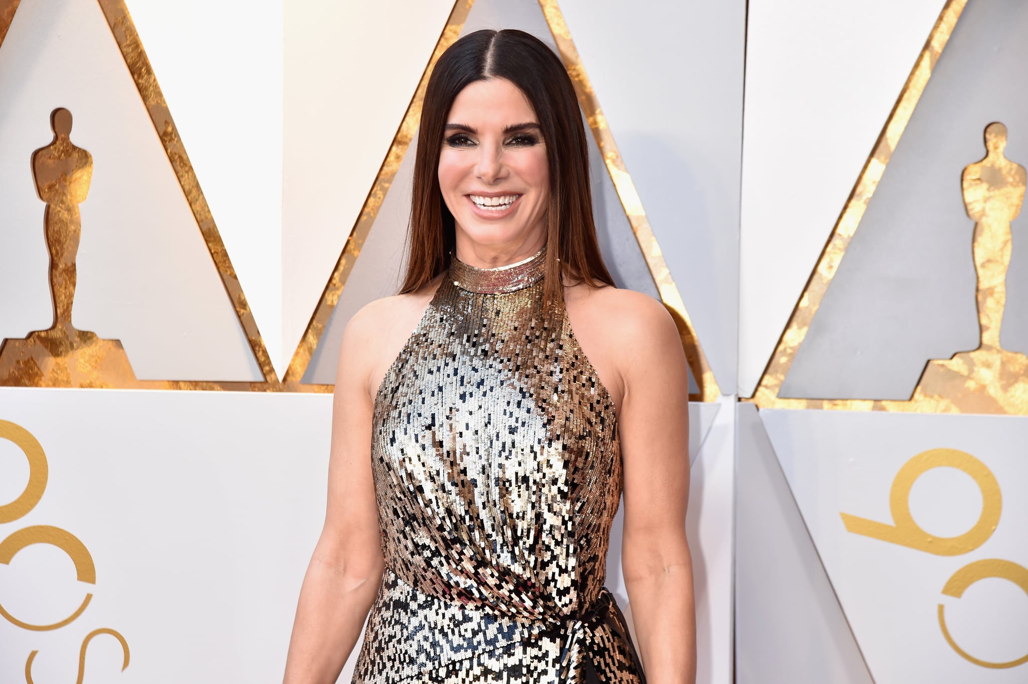 HOLLYWOOD, CA - MARCH 04:  Sandra Bullock attends the 90th Annual Academy Awards at Hollywood & Highland centre on March 4, 2018 in Hollywood, California.  (Photo by Jeff Kravitz/FilmMagic)