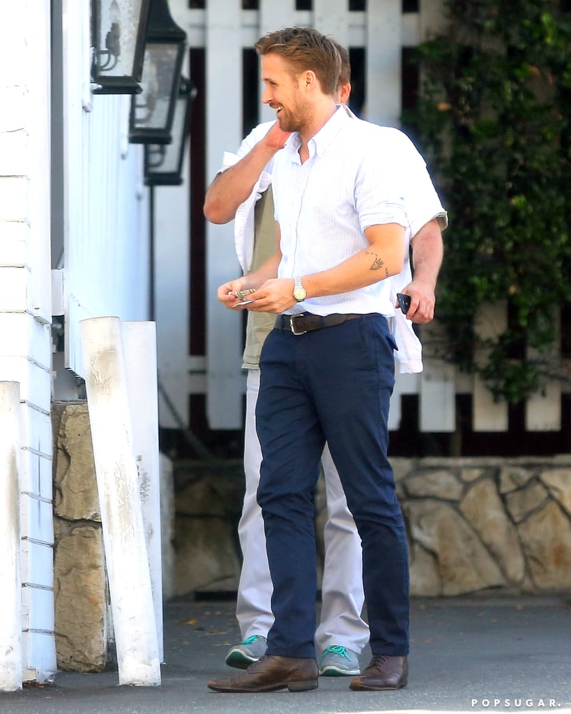 His Unassuming Smile | Ryan Gosling in LA 2014 | Pictures | POPSUGAR ...