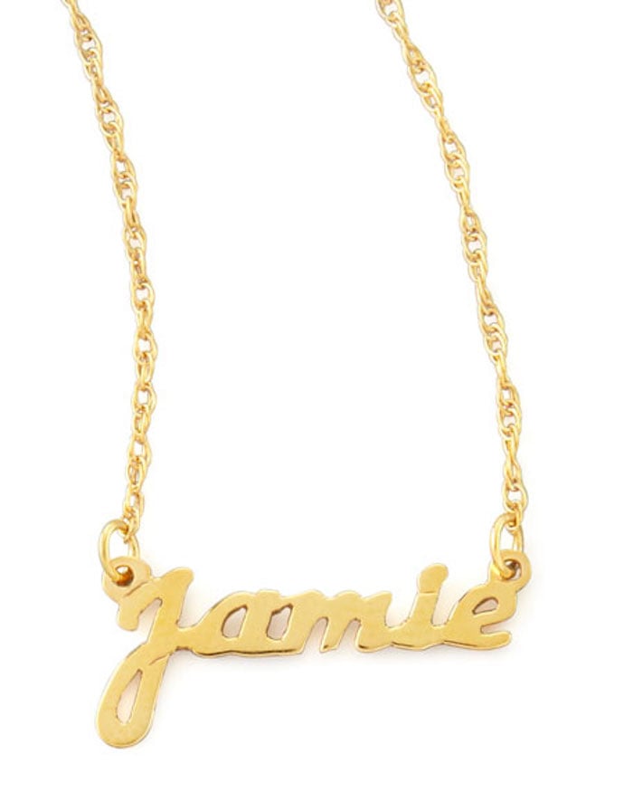 Moon and Lola Gold Name Necklace