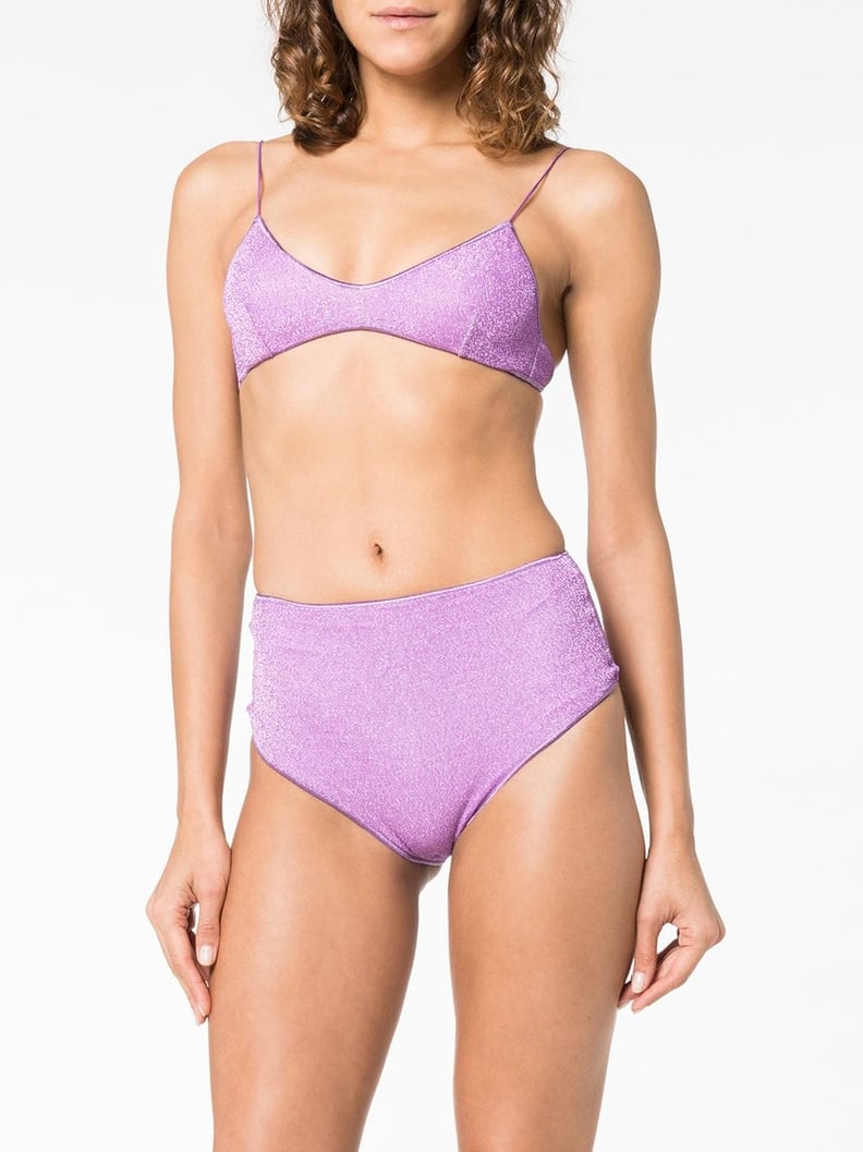 Oseree Lumiere high-waisted Glitter Bikini