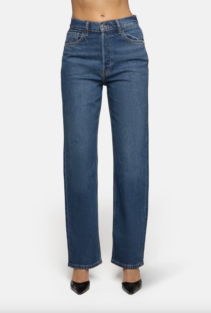 EB Denim High Rise Straight La Crosse Jeans ($148, originally $295)
Kristin considers denim a wardrobe staple, and EB's pieces are some of her favorites. "I think it's really important to find that good pair of denim that fits you really well and can be worn all the time, so a good pair of denim is always going to be a game day staple for me," she says.