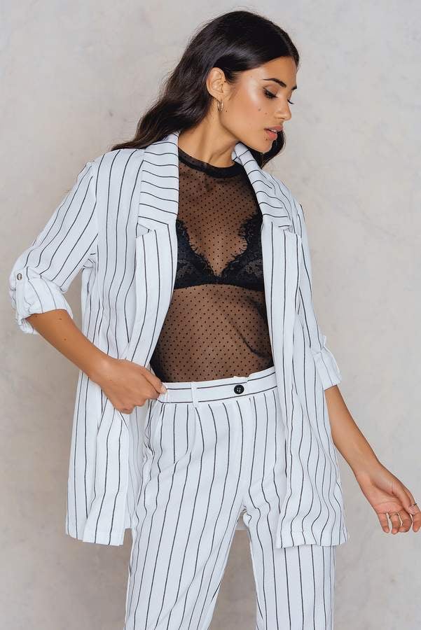 Pinstripe Oversize Blazer