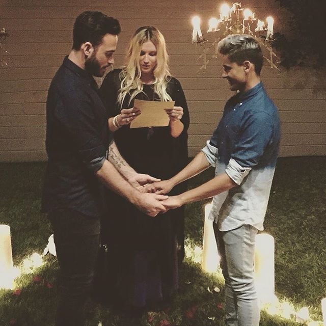 Kesha Officiating a Gay Wedding on Instagram POPSUGAR Celebrity