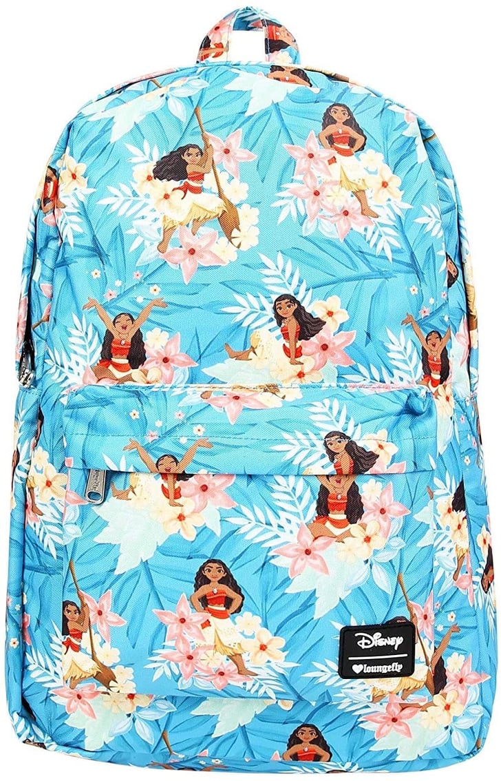 Loungefly Disney's Moana Blue FloralPrint Backpack Best Disney
