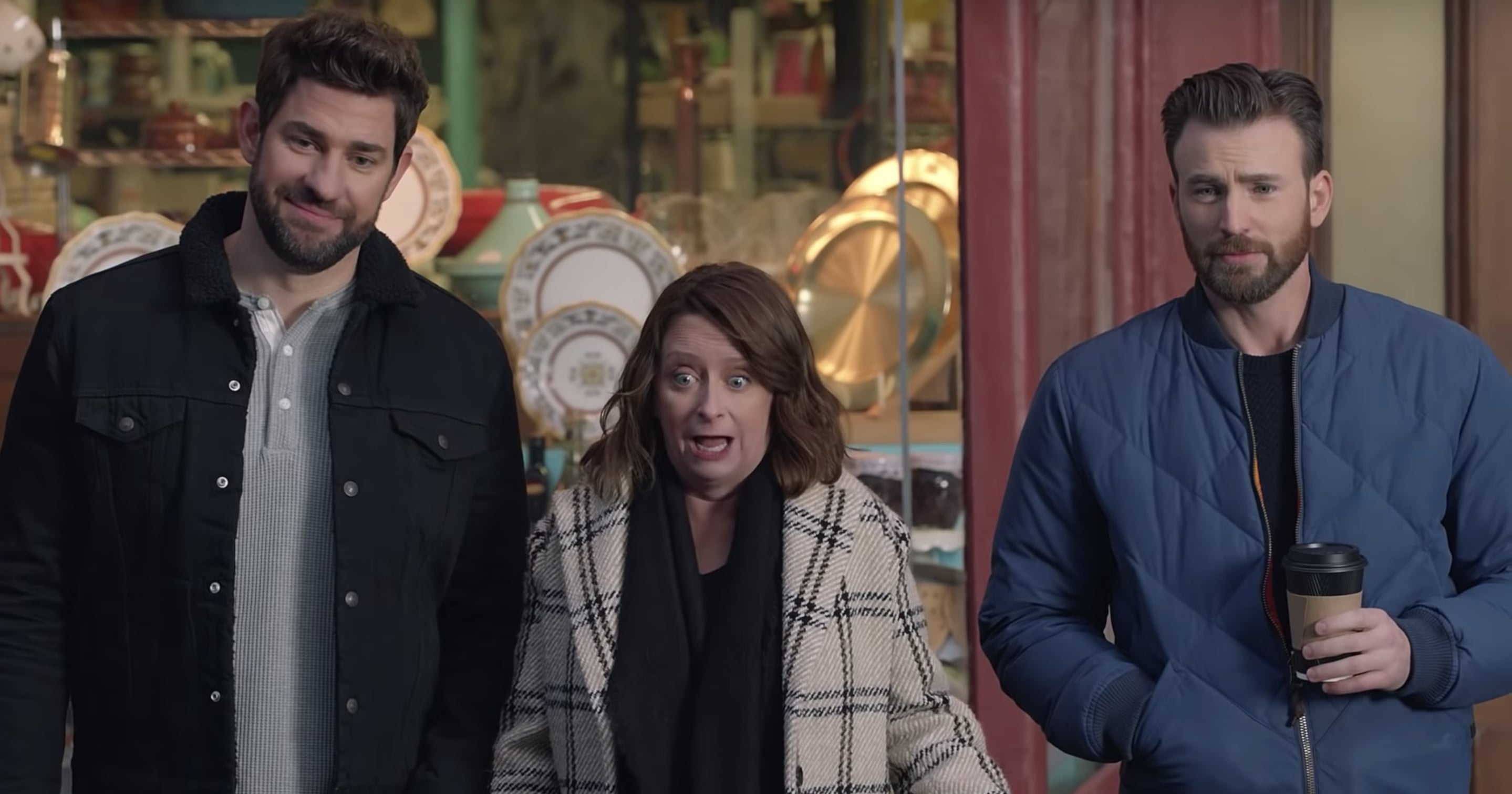 Watch Chris Evans and John Krasinski in Super Bowl Ad Video PS(01)