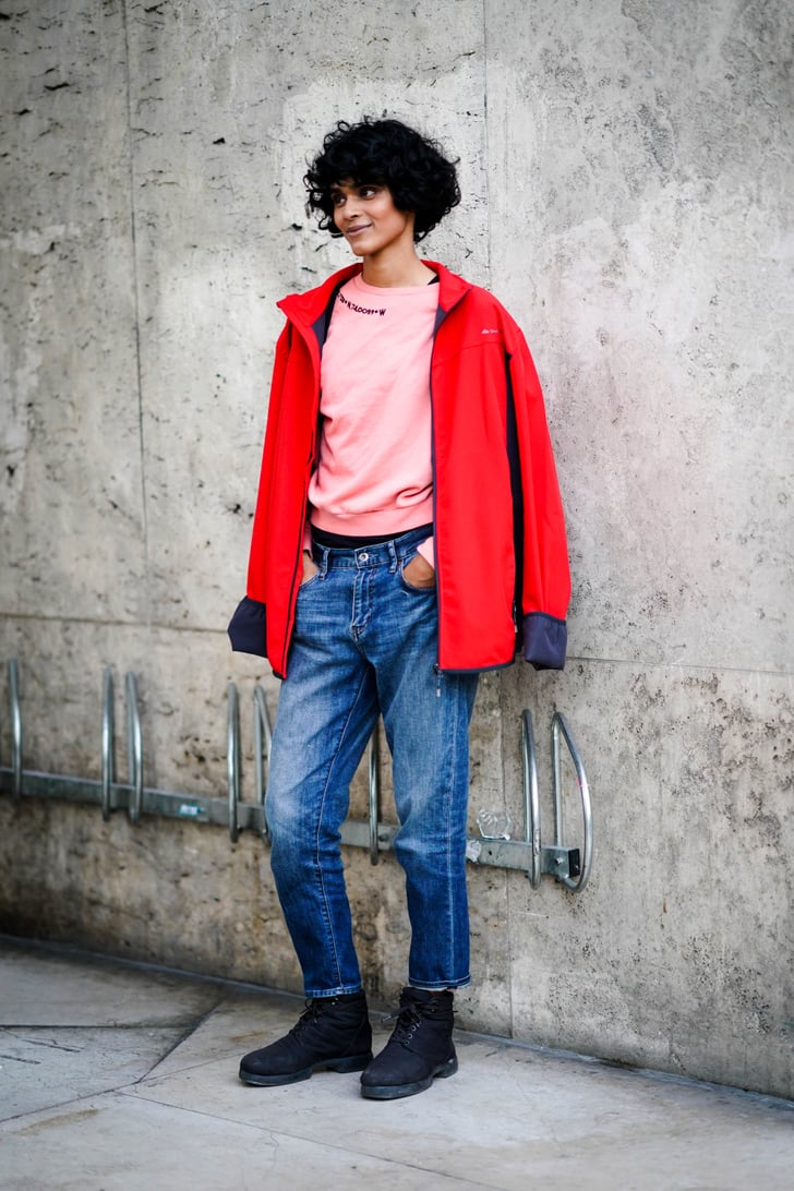 Style a Black Pair With a Bright Red Jacket | How to Wear High Top ...