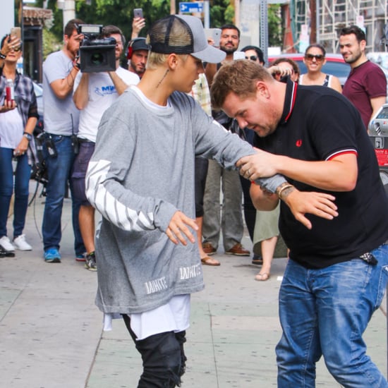 Justin Bieber and James Corden Out in LA October 2015