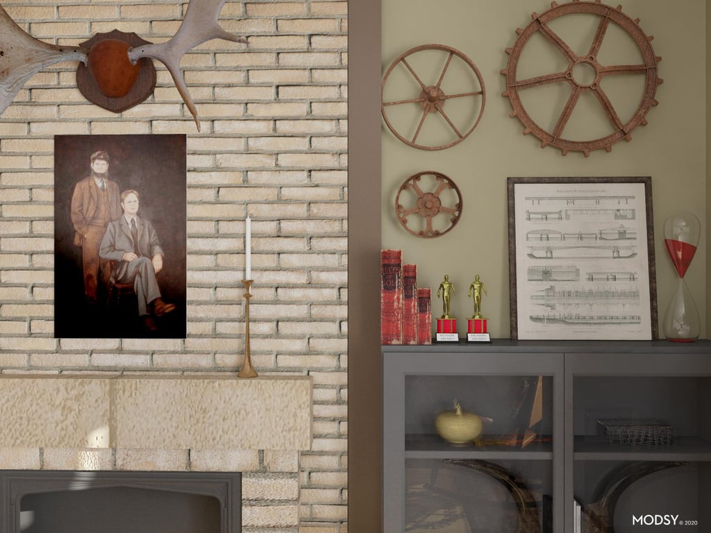 Dwight Schrute's Rustic Farmhouse Home Office Home Decor Inspired by