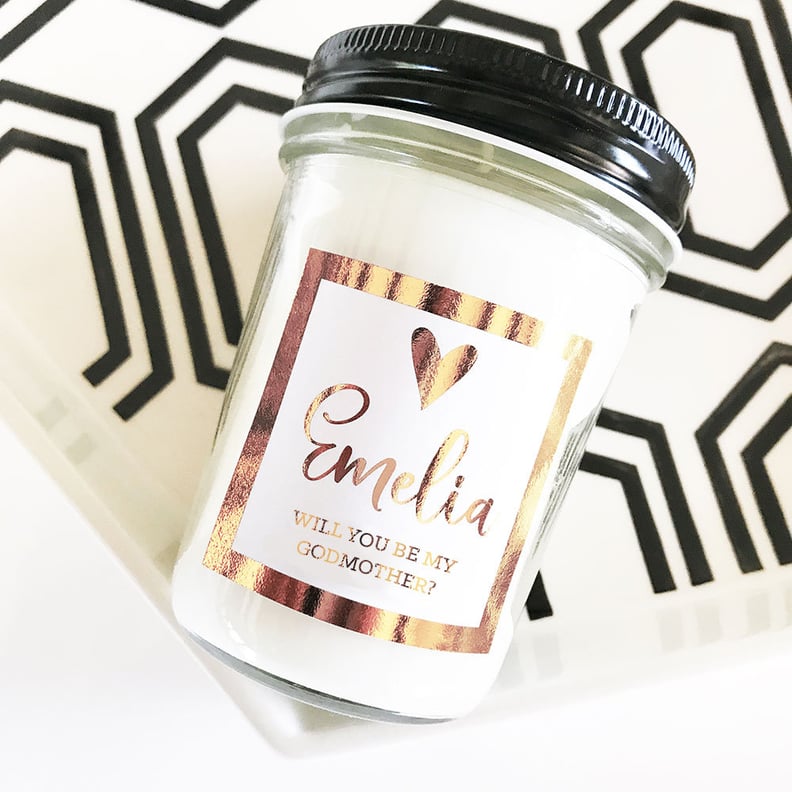 Will You Be My Godmother Candle