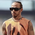Lewis Hamilton's Paddock Style Includes Sequins, Bucket Hats, and Boob-Windows