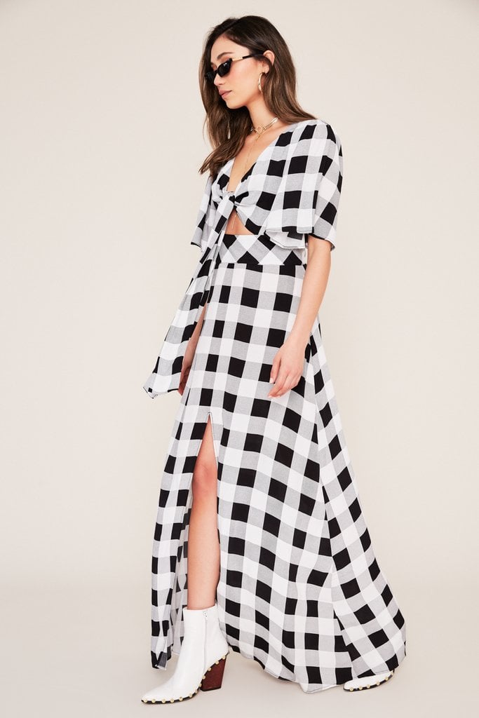 AFRM's Ramon Cut Out Tie Maxi Dress