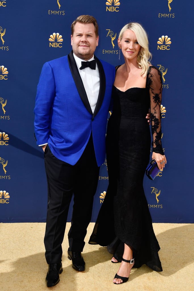 James Corden and Julia Carey