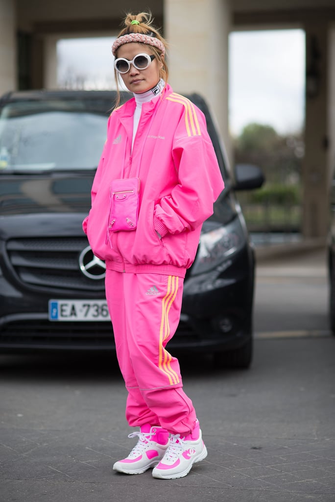 How Street Style Stars and Celebrities Wear Track Pants | POPSUGAR