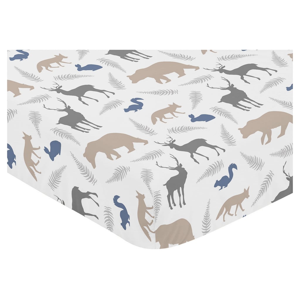 Woodland Animals Fitted Crib Sheet Woodland Baby Shower Gift Ideas
