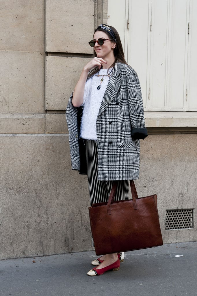 Mixing up stripes and plaid — and a little texture.
Mixing up stripes and plaid — and a little texture.