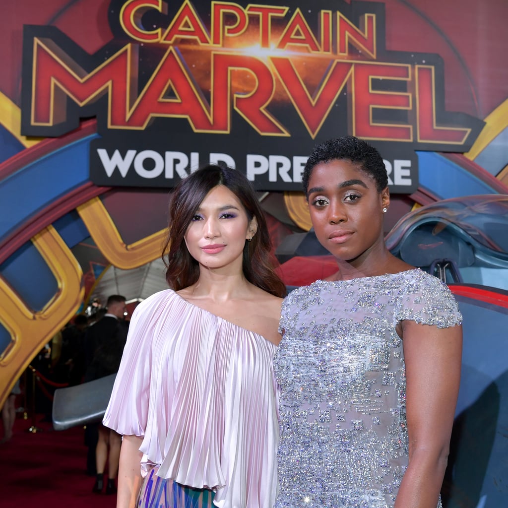 Pictures of Brie Larson, Lashana Lynch, and Gemma Chan