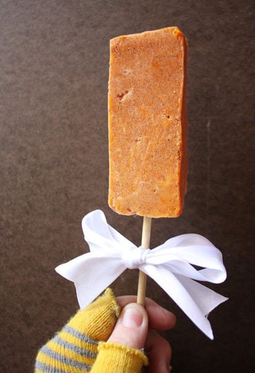 Maple and Squash Pumpkin Pie Popsicles