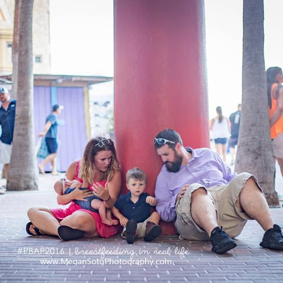 Photos of Dads Supporting Breastfeeding in Public