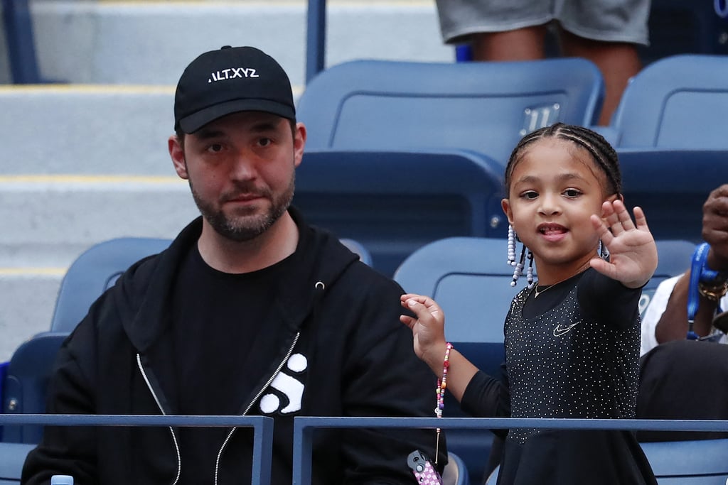Alexis and Olympia Ohanian at the US Open 2022
