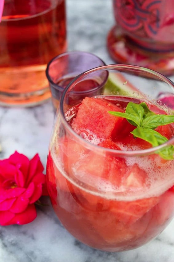 Watermelon Basil Sangria