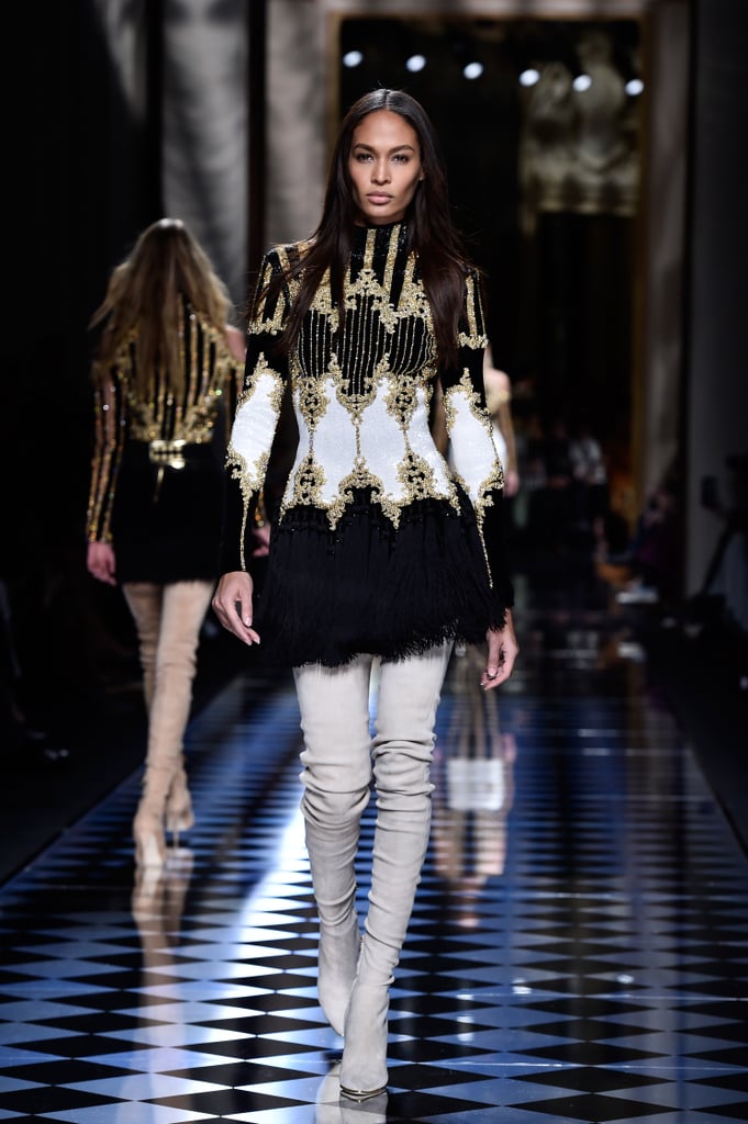 Joan Smalls Wore an Ornate-Looking Mini