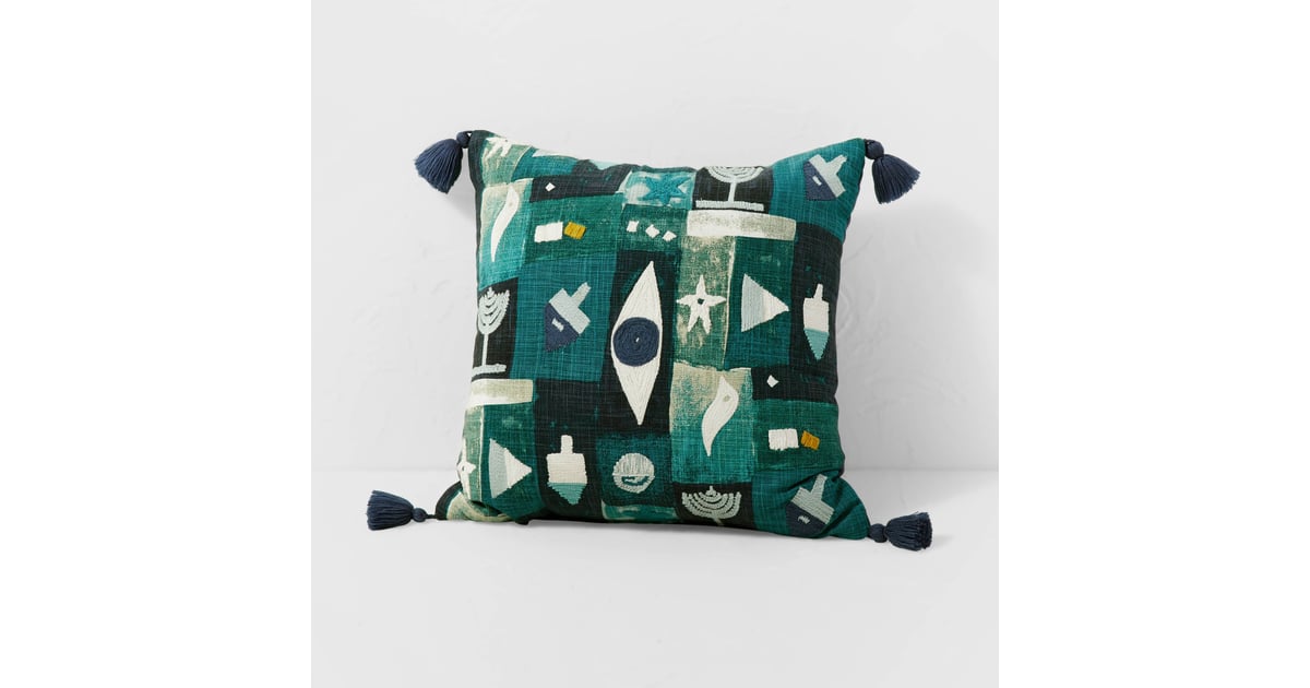 A Festive Throw Pillow Opalhouse designed with Jungalow Embroidered