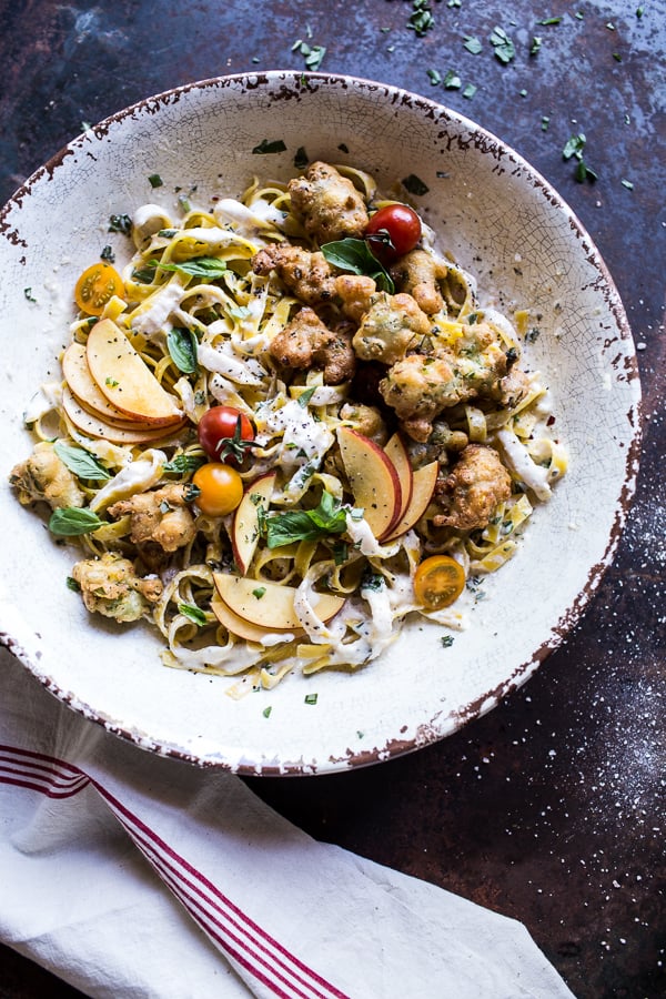 Goat Milk Fettuccine With Sweet Nectarine